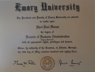 Emory diploma